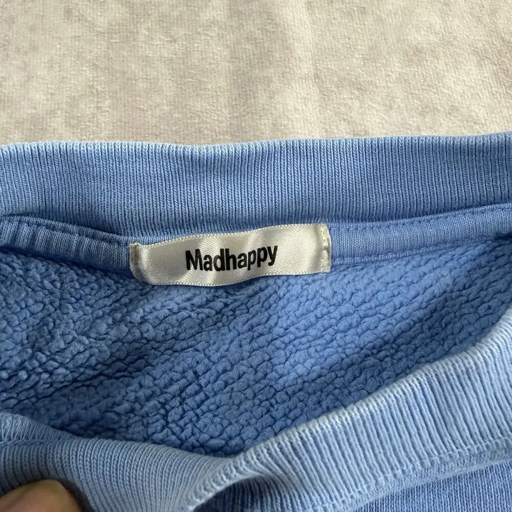 Madhappy Crewneck Family Reunion  Sweatshirt Blue Pullover Size XL NYC